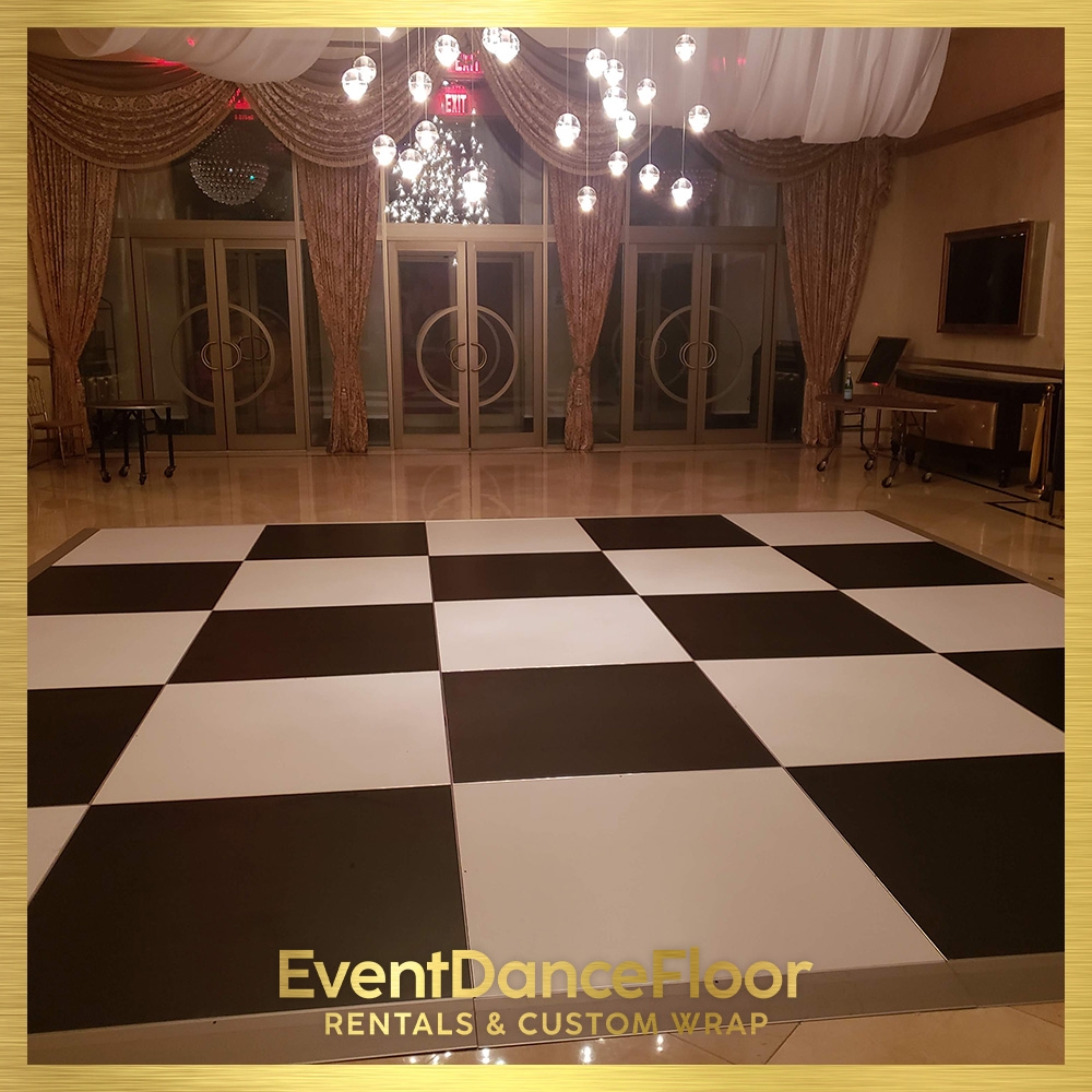 Can the ballet-themed dance floor decals be customized with different colors or sizes?