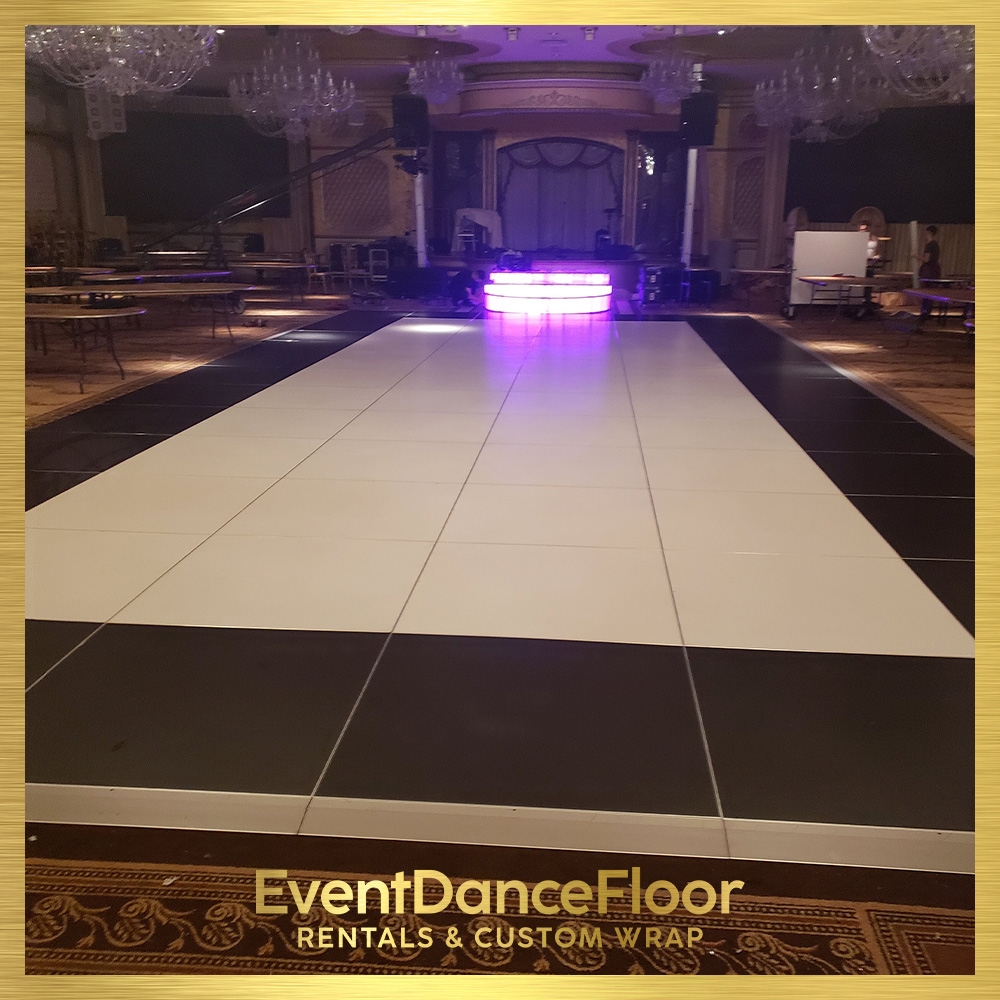 Can Latin ballroom dance floor decals be customized with specific designs or logos?